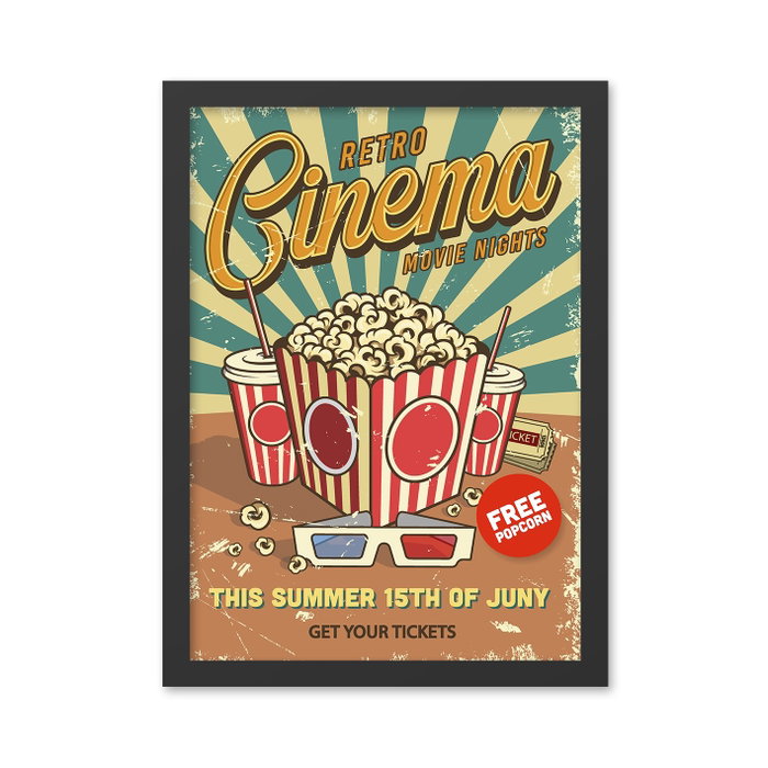 Wallity Retro Cinema 6 (40 x 55 cm) Wallity Retro Cinema 6 (40 x 55 cm)